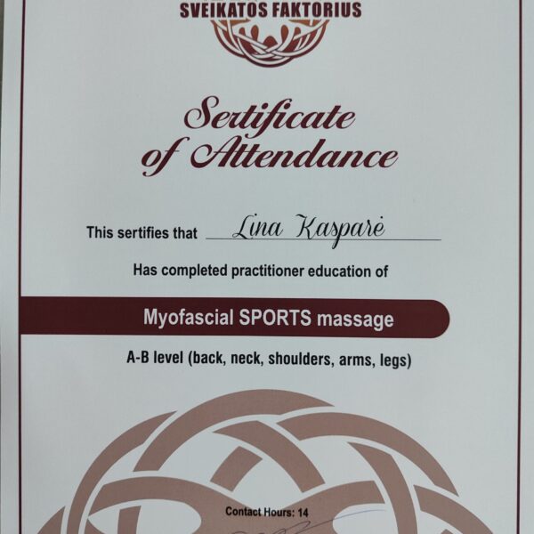 Sportinis masažas Šiauliai