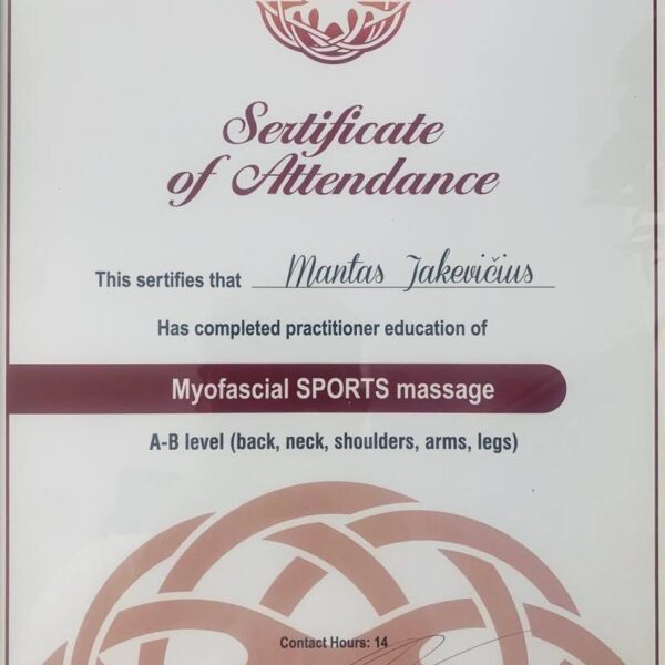 Sportinis masažas Šiauliuose